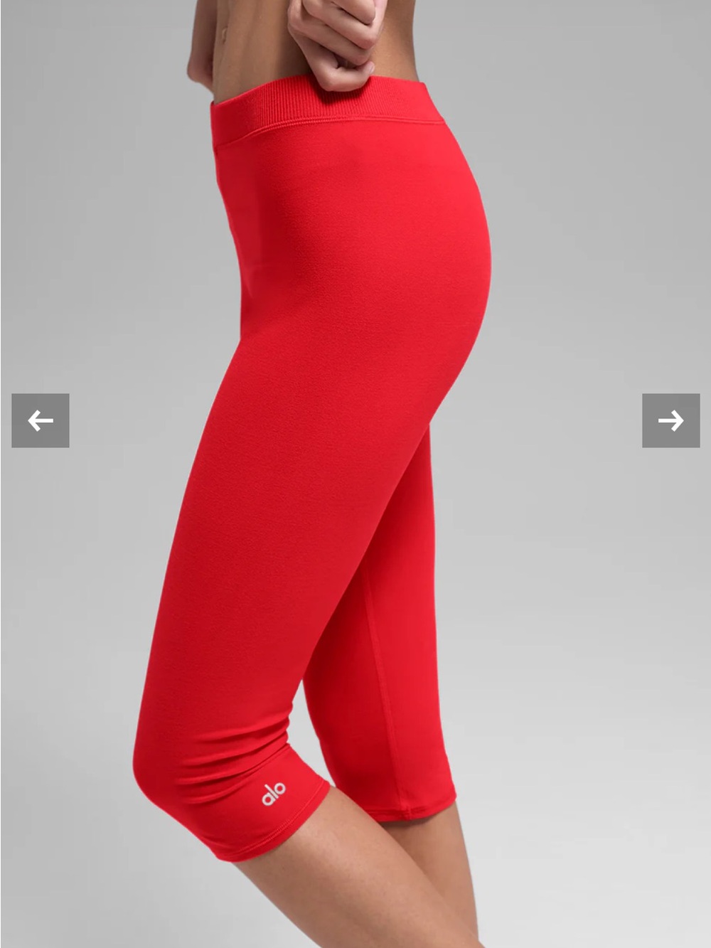 ALO Alosoft High-Waist Iconic 90's Capri Small